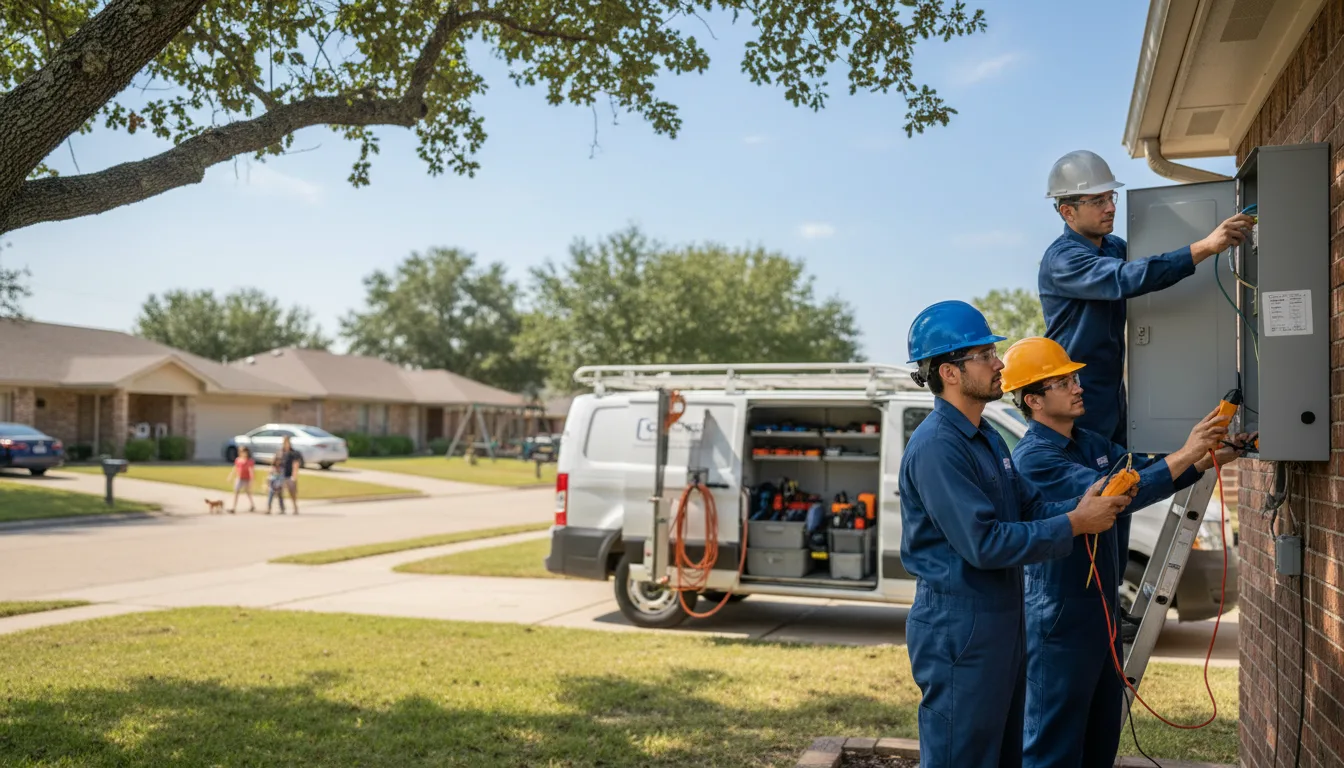 Certified electrician providing emergency electrical services in Georgetown, TX